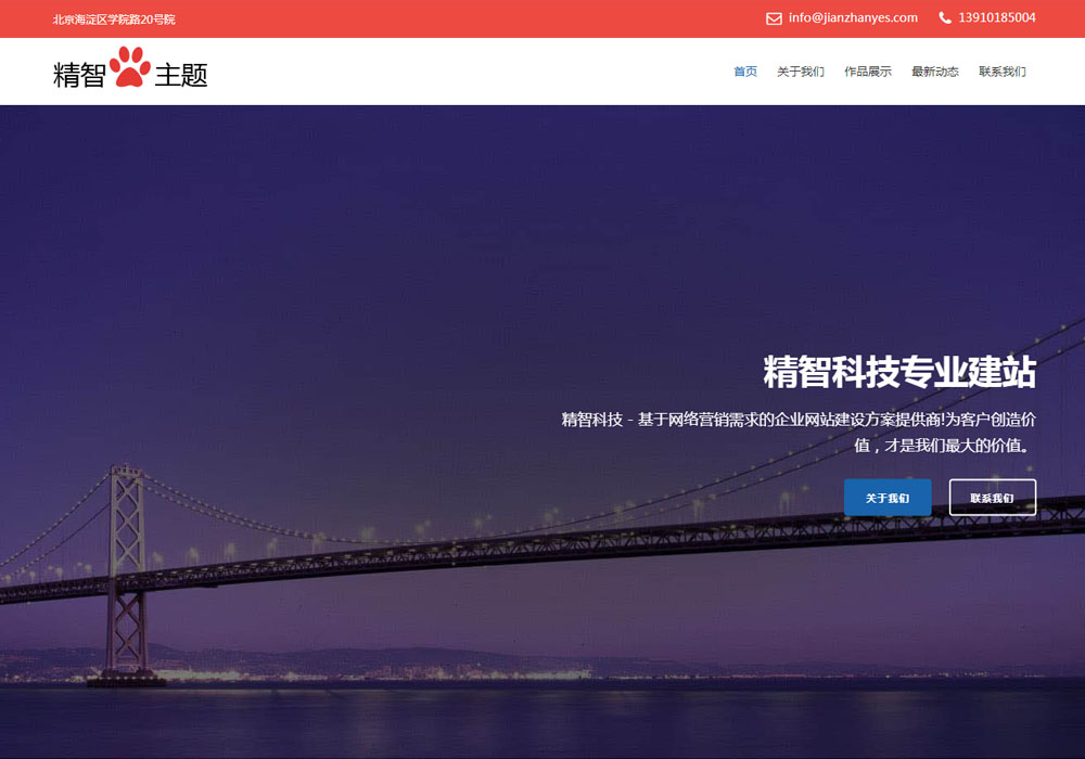 适合手新用的wordpress企业主题