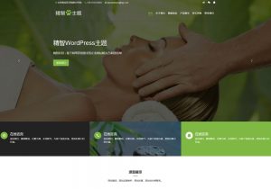 绿色按摩spa保健养生wordpress主题，用于按摩保健或养生会所官方网站。