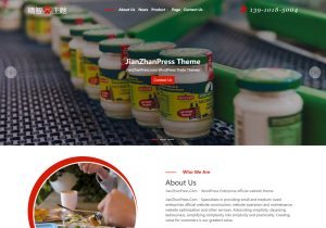 食品wordpress外贸网站模板，跨境电商食品行业外贸自建网站模板。